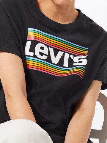 LEVI'S ® Тениска 'Graphic Varsity Tee' в черно