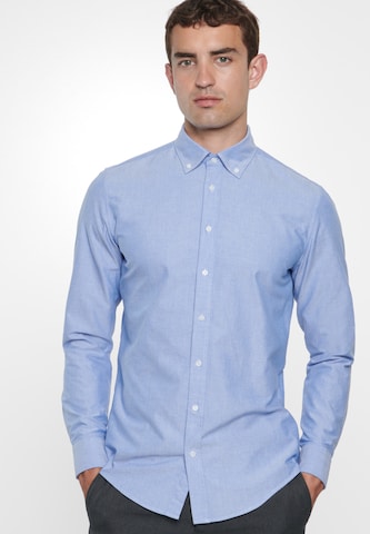 SEIDENSTICKER Slim fit Zakelijk overhemd in Blauw