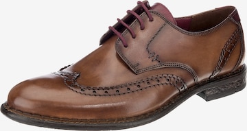 LLOYD Lace-Up Shoes 'Giles' in Brown: front