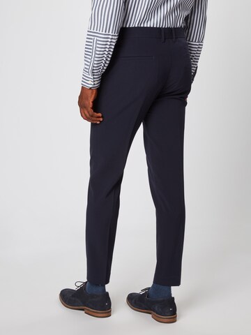 Coupe slim Pantalon 'Club' Lindbergh en bleu : derrière