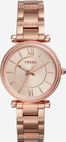 FOSSIL Analog Watch 'Carlie' in Gold: front