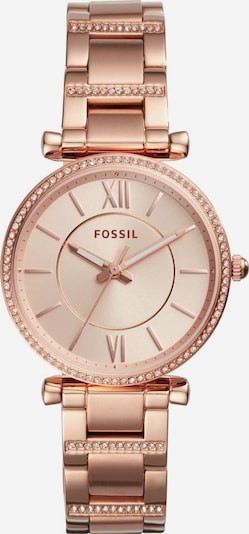 FOSSIL Quarzuhr  'Carlie' in rosegold / weiß, Produktansicht