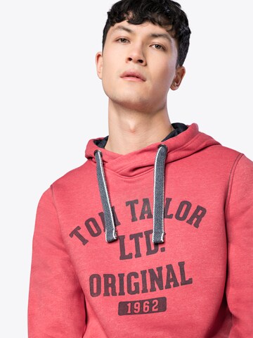 TOM TAILOR Sweatshirt 'On Stock sweater' in Rood