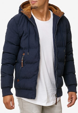 INDICODE JEANS Bomberjacke 'Adeline' in Blau