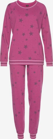 VIVANCE Пижама в Ярко-розовый: спереди