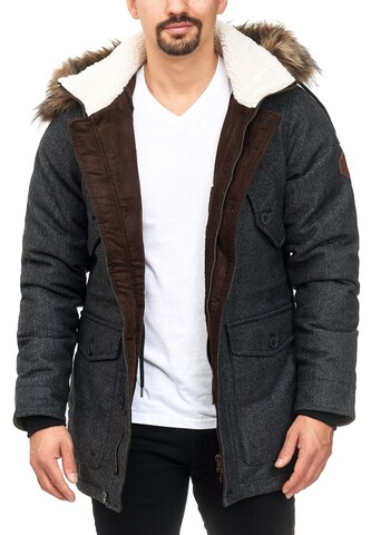 INDICODE JEANS Winterparka ' Baynes ' in Grijs