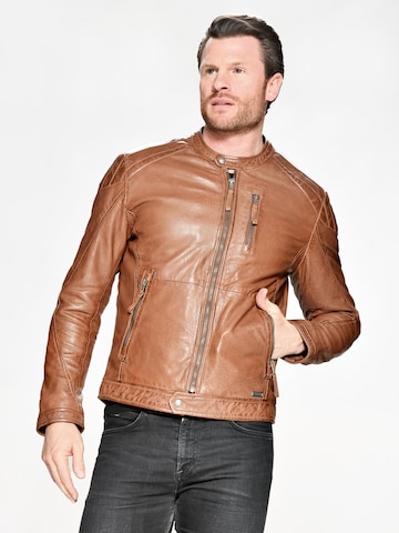 Blouson cuir mustang discount homme