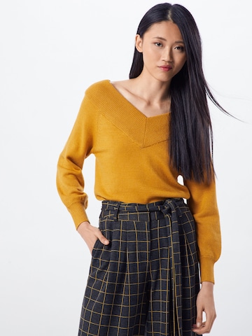 JDY Sweater 'Shanon' in Yellow: front