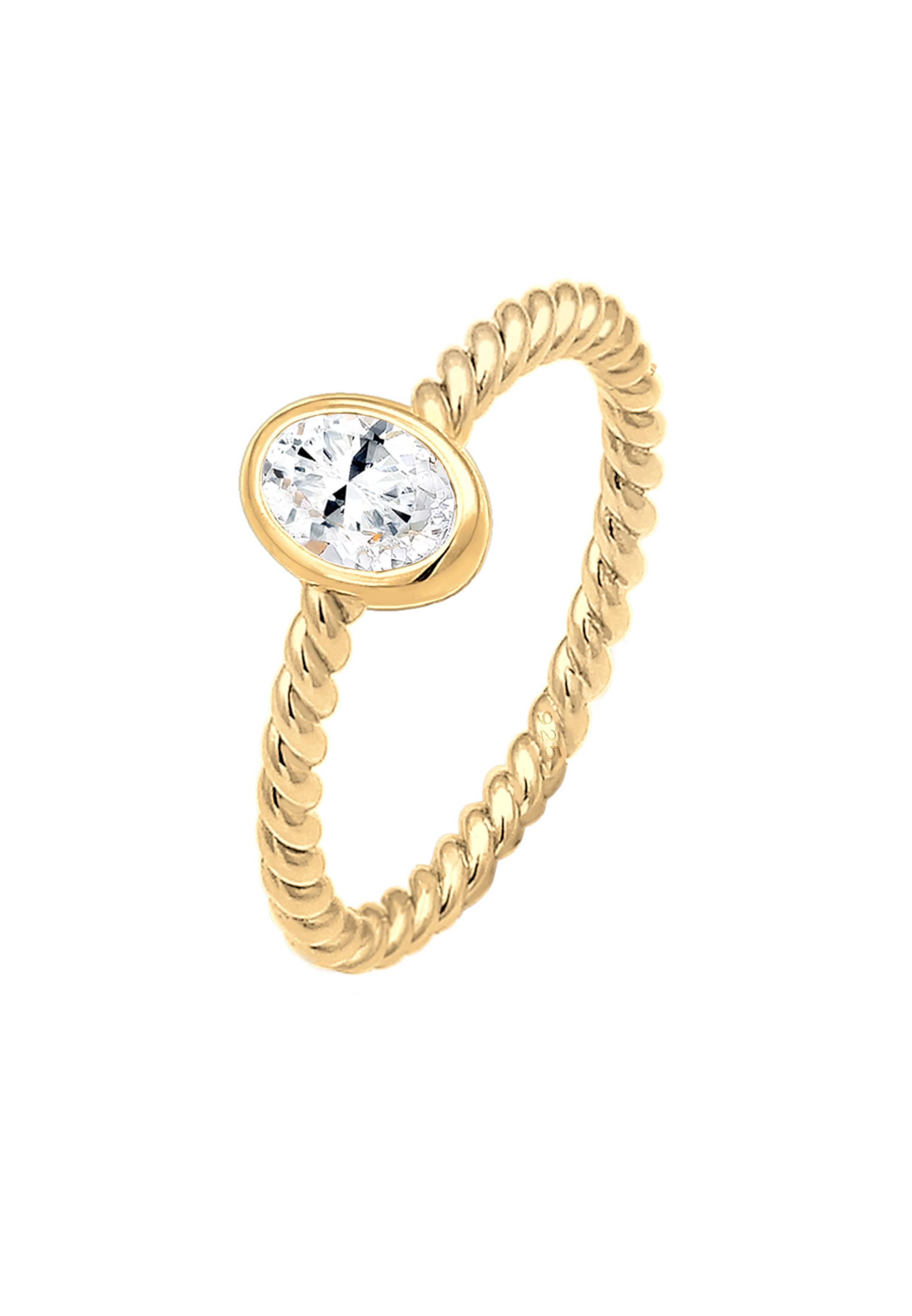 ELLI PREMIUM Ring in Goud: voorkant
