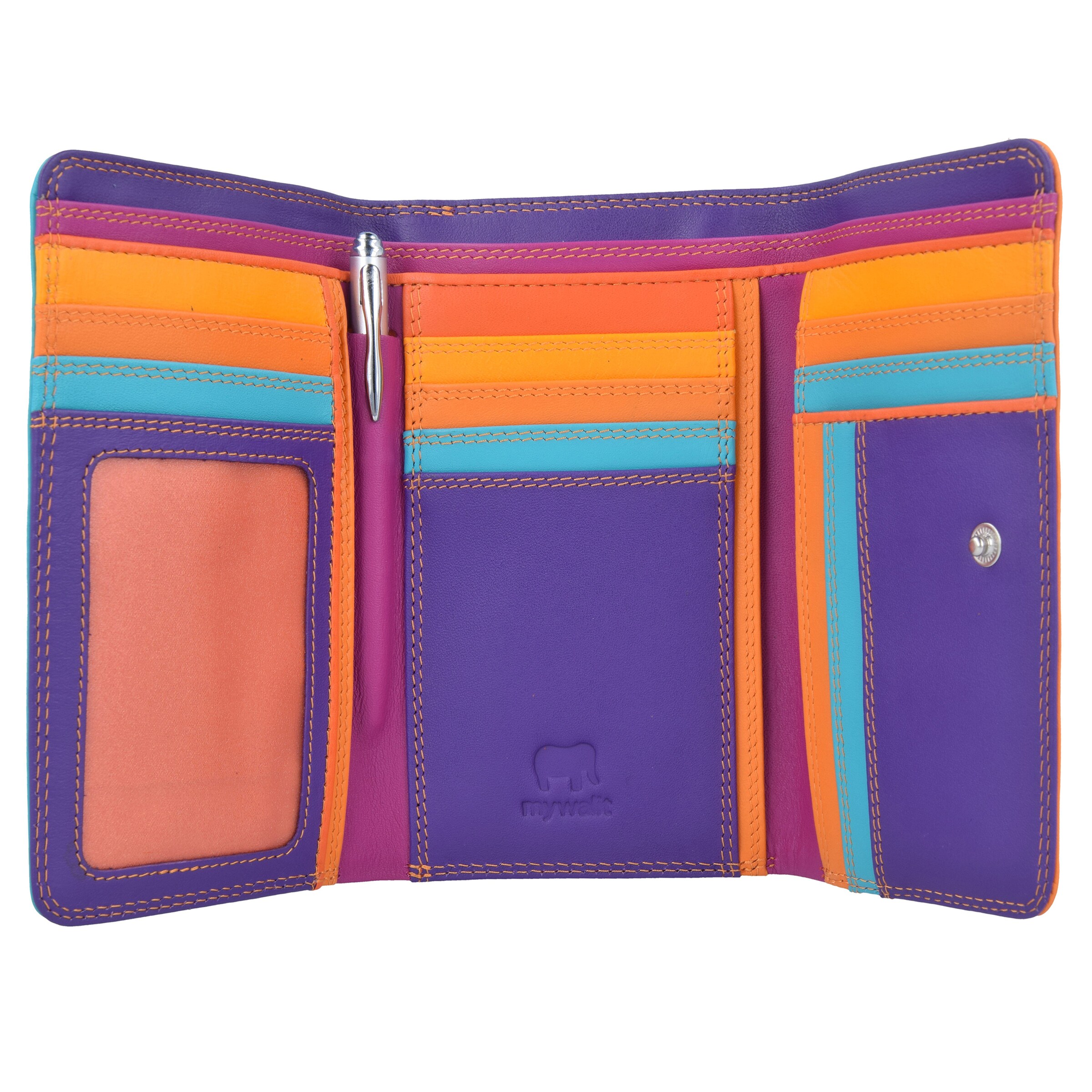 mywalit Portemonnee 'Medium Tri-fold' in Oranje