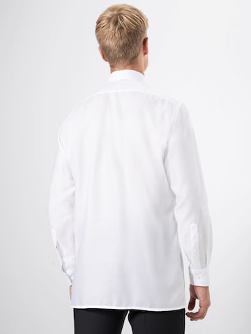 OLYMP Regular fit Button Up Shirt 'Luxor Faux' in White: back