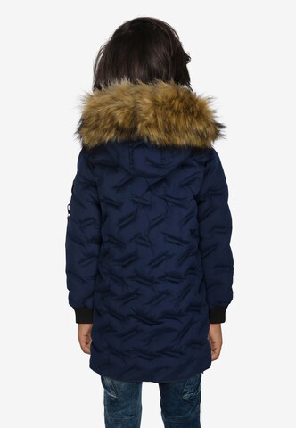 CIPO & BAXX Winterparka mit lässigem Steppmuster in Blau