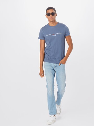 TOMMY HILFIGER Regular Fit T-Shirt in Blau