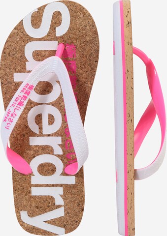 Superdry - Sandalias de dedo en blanco