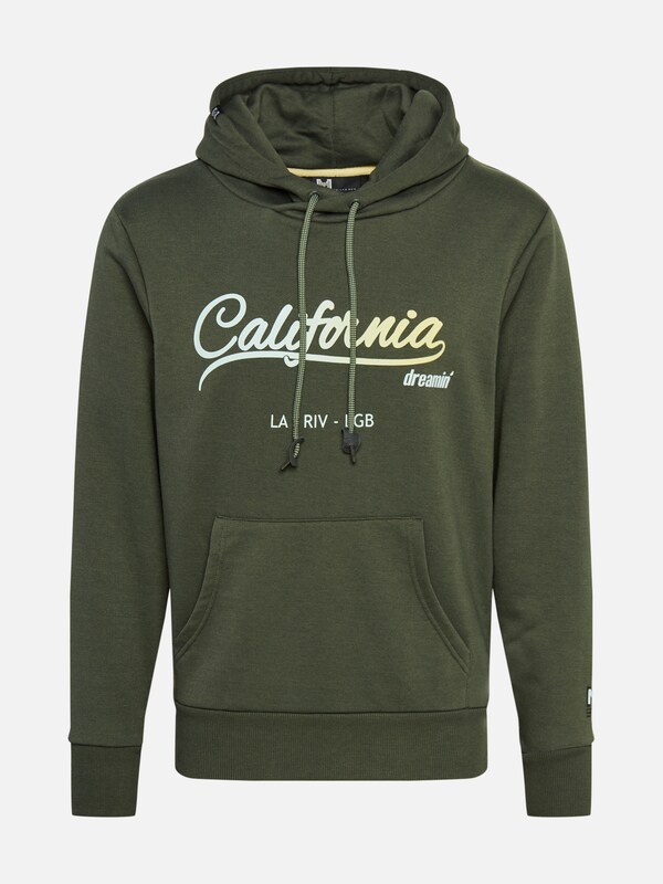 Hailys Men Hoodie 'Jonas' in khaki | ABOUT YOU Hailys Herren Hoodie Kapuze California Print Kängurutasche
