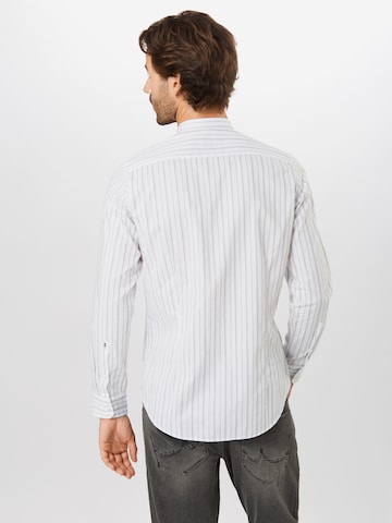 SEIDENSTICKER Slim Fit Hemd 'Mandarin' in Weiß