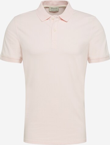 T-Shirt SELECTED HOMME en rose : devant