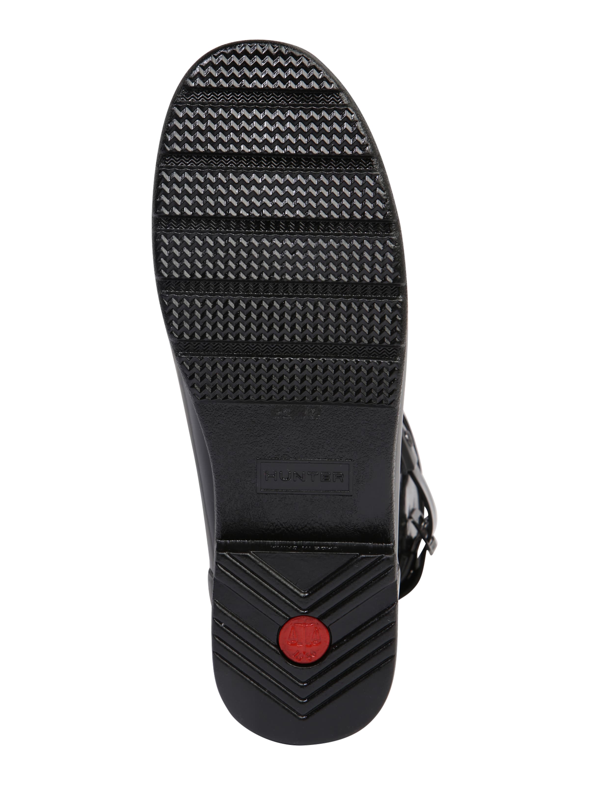 HUNTER Резиновые сапоги 'ORIGINAL REFINED SHORT GLOSS' в Черный