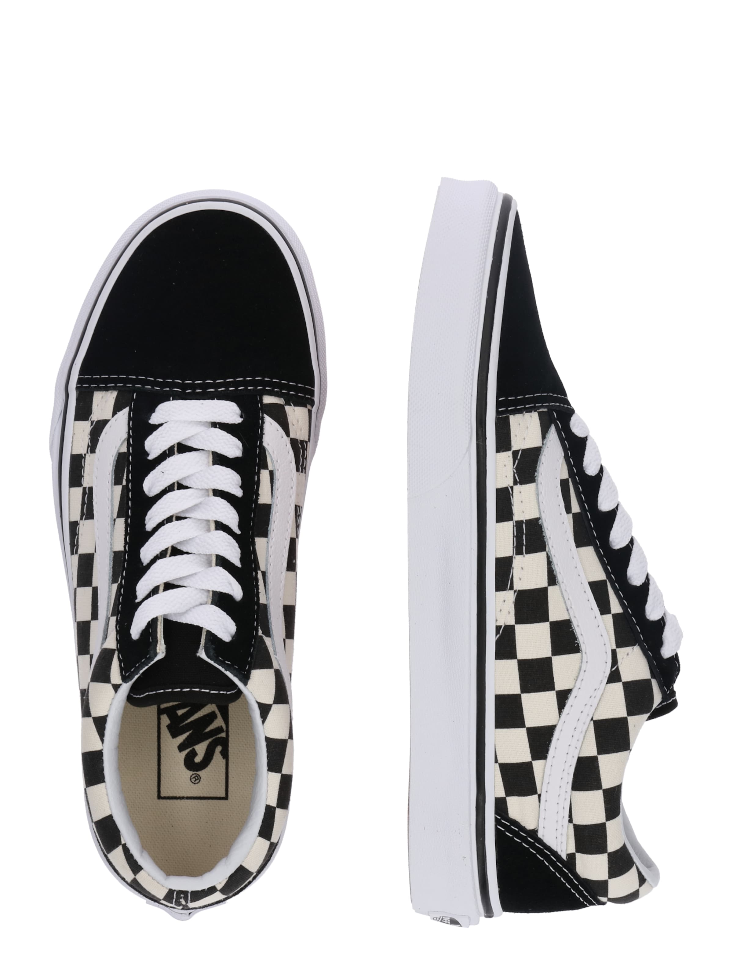 Baskets basses 'Old Skool' VANS en noir : sur le côté