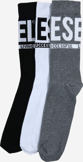 DIESEL Socken 'Ray' in grau / schwarz / weiß, Produktansicht
