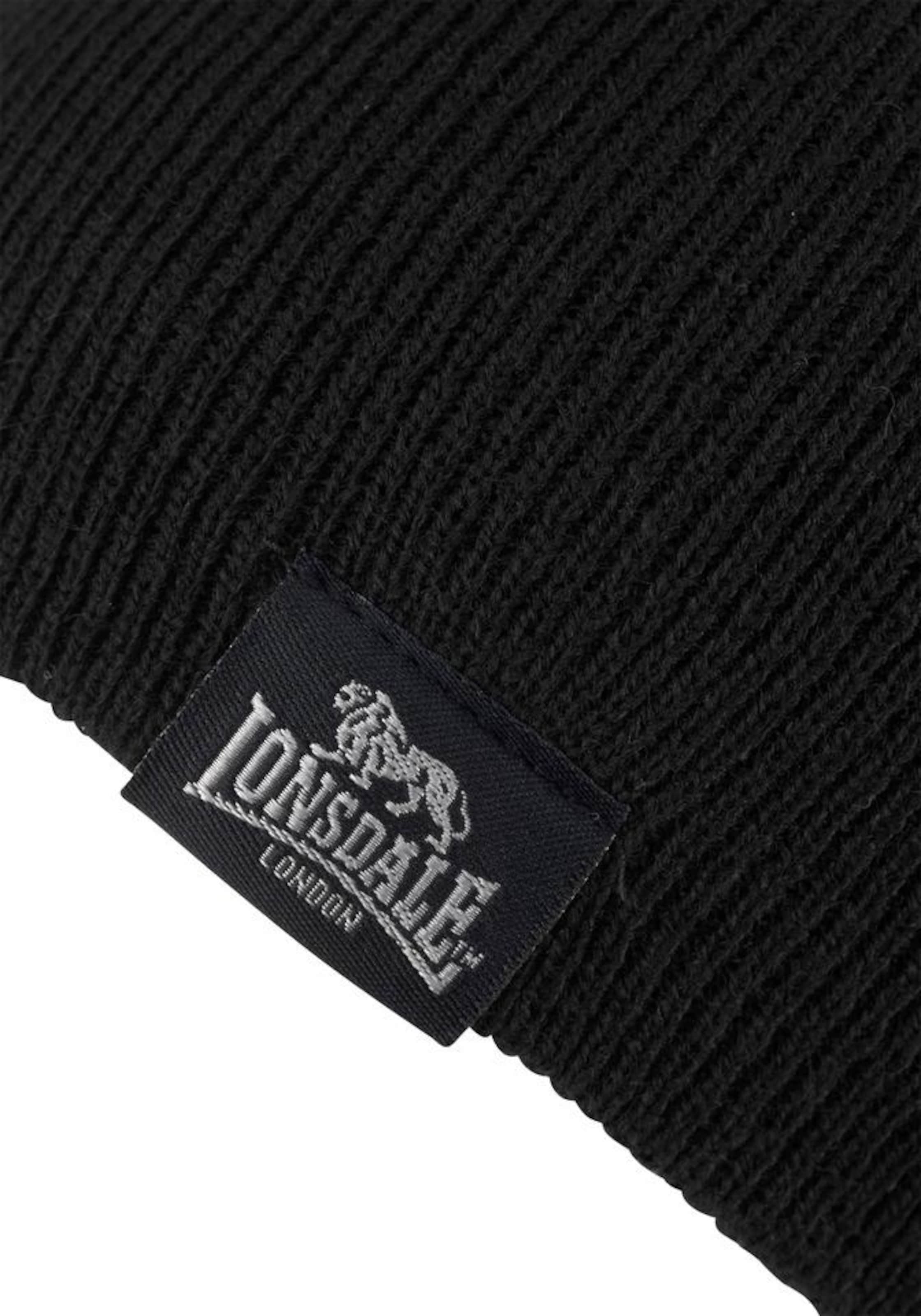 juoda LONSDALE Šalikas 'Leafield'