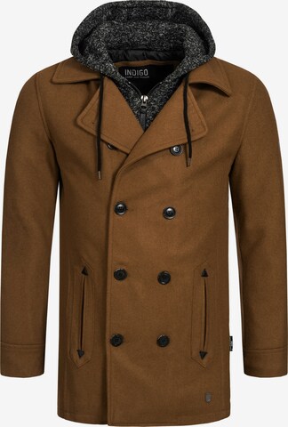 INDICODE JEANS Between-Seasons Coat 'Cliff Jacke' in Brown: front