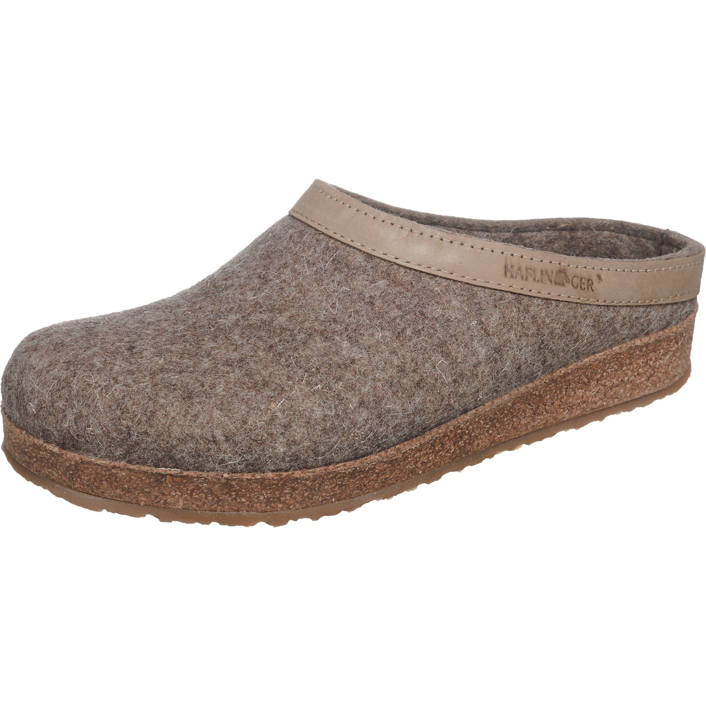 HAFLINGER Pantolette 'Torben' in Braun: Vorderseite