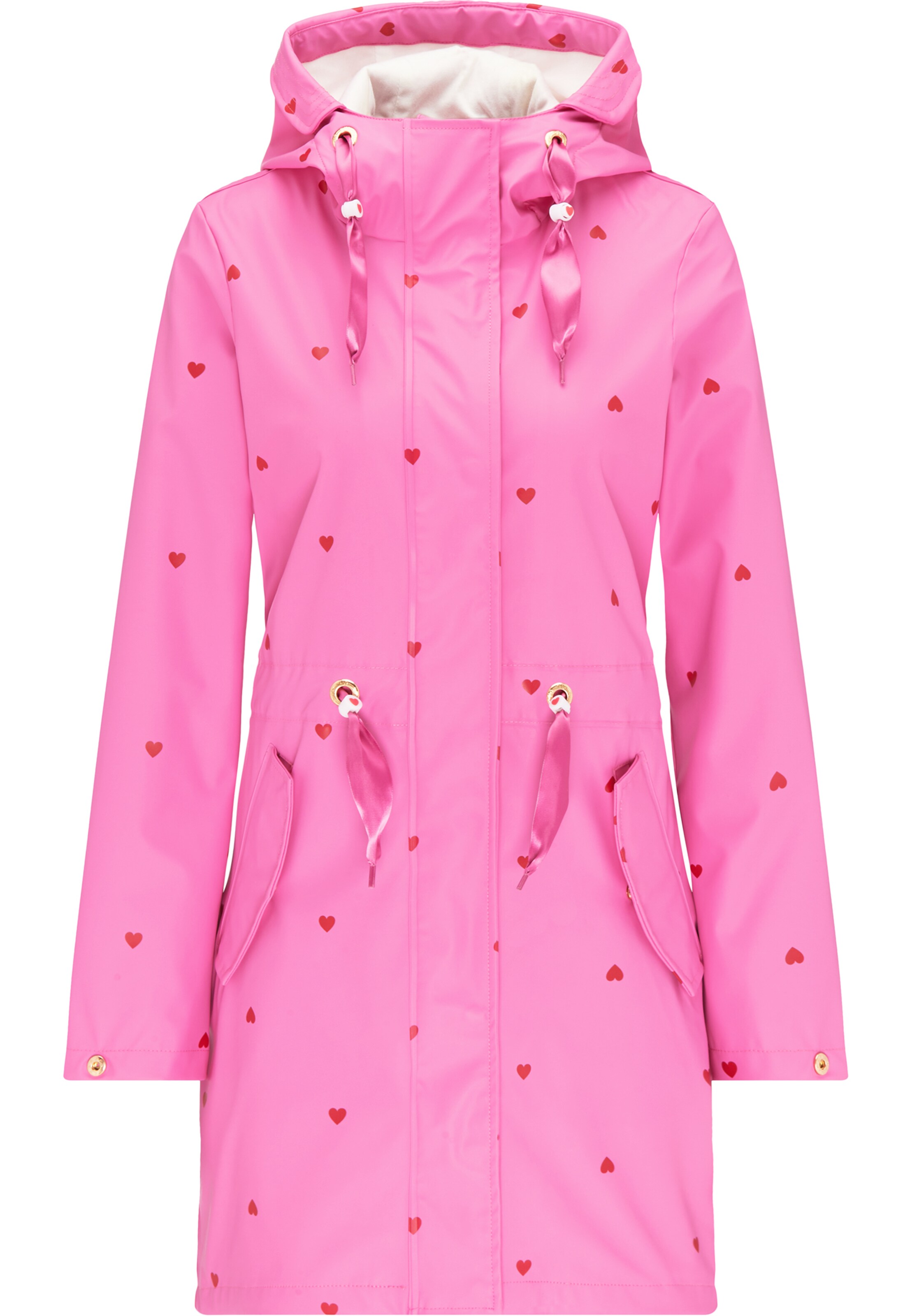 MYMO - Tussenmantel in de kleur Donkerroze