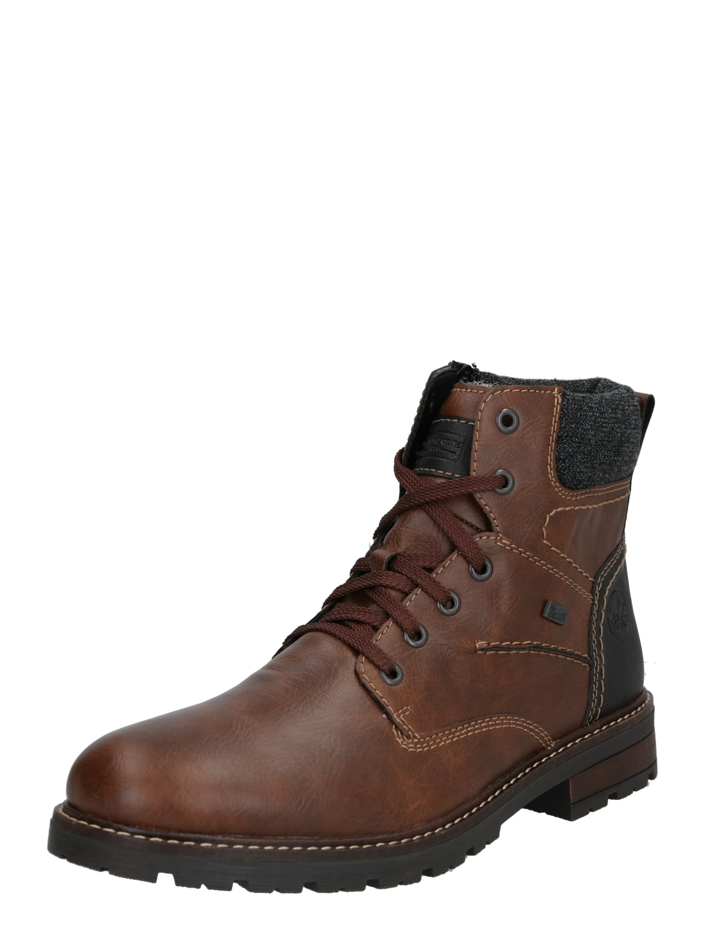 Rieker Boots med snörning 'Gabandi' i brun: framsida