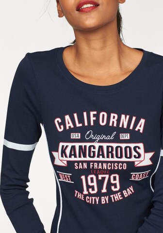 KangaROOS Langarmshirt in Blau