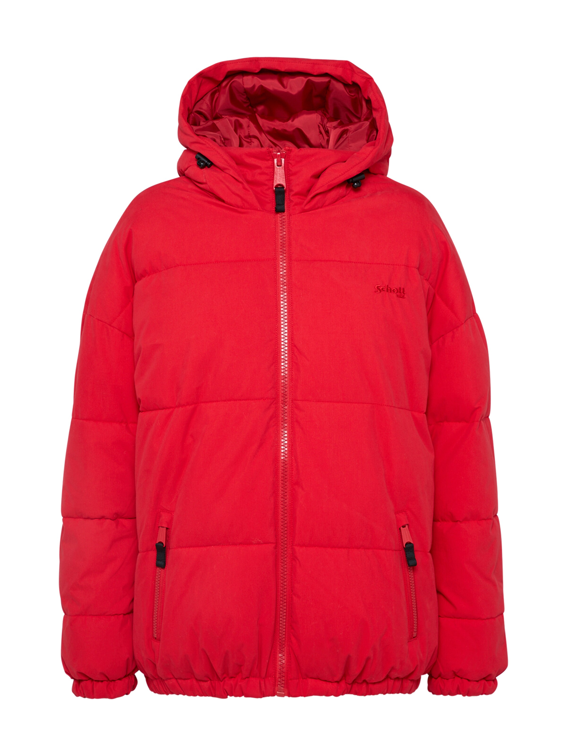 Schott NYC - Winterjas 'JKT Alaska' in de kleur Rood