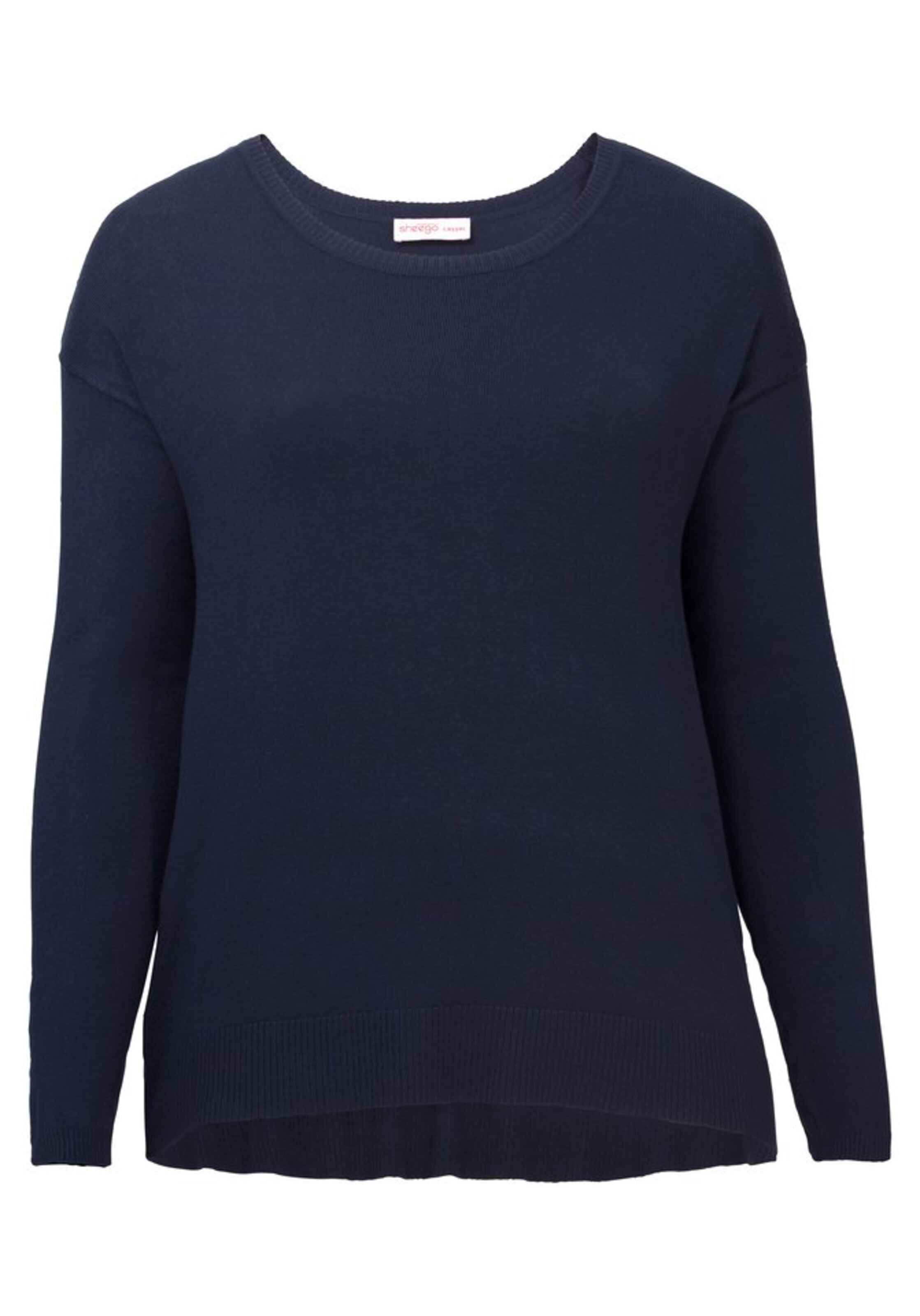 SHEEGO - Rundhalspullover in marine