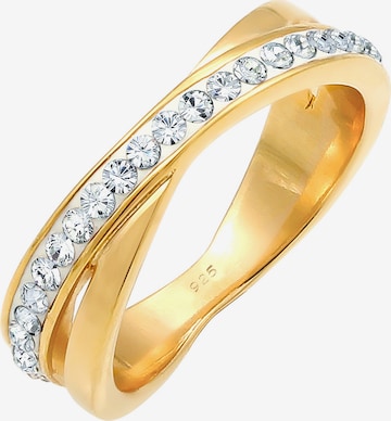 ELLI Kristall Ring in Gold: predná strana