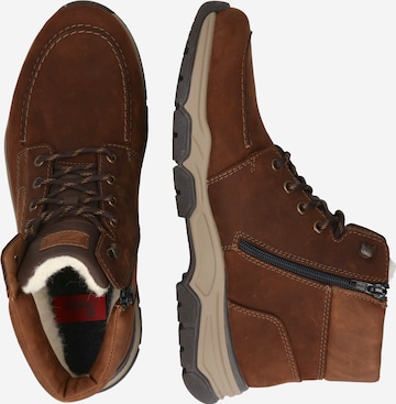 Rieker Lace-Up Boots in Brown