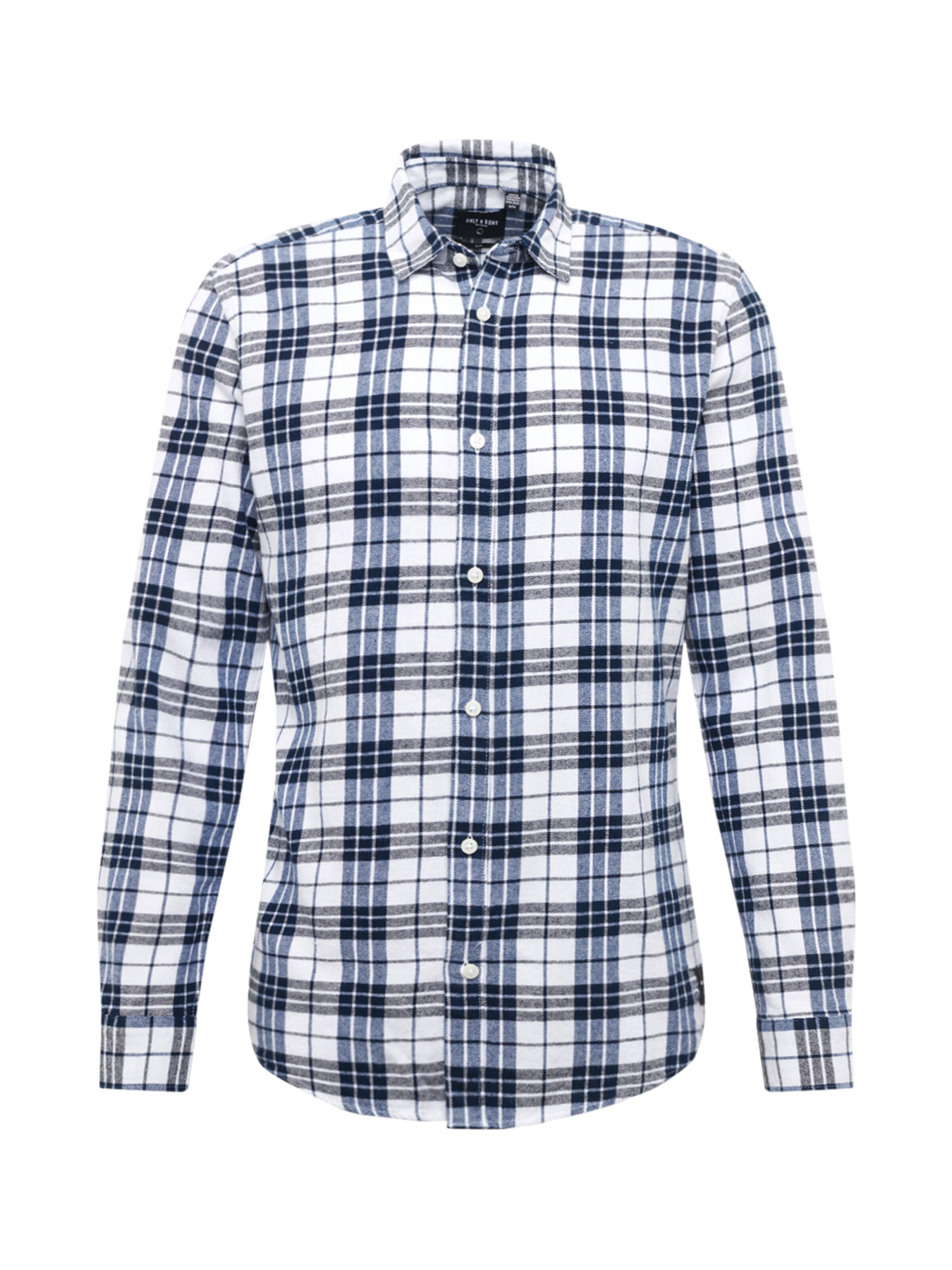 Only & Sons - Overhemd 'FLANNEL' in de kleur Smoky blue
