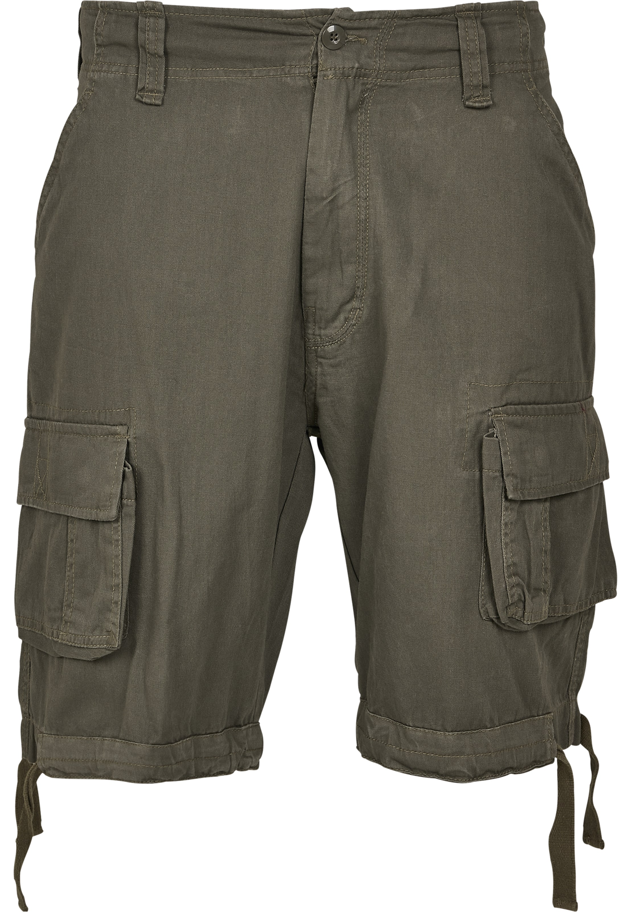 Regular Pantalon cargo Brandit en vert : devant