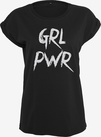 Merchcode Póló 'Grl Pwr' - fekete: elől