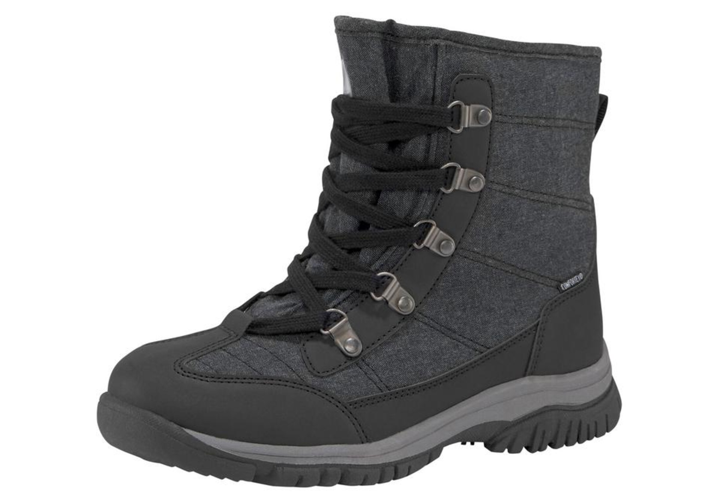 POLARINO - Winterstiefel 'Snowbird' in schwarz