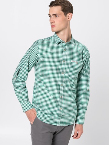 STOCKERPOINT Comfort fit Traditional Button Up Shirt 'Campos3' in Green