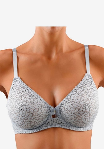 NUANCE Minimiser Bra in Grey: front