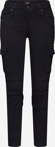 Coupe slim Pantalon cargo 'Missouri' ONLY en noir : devant