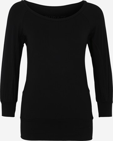 T-shirt fonctionnel 'Flow' CURARE Yogawear en noir : devant