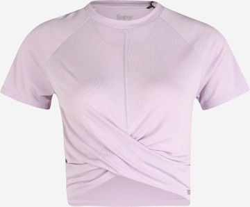 Superdry Sportshirt 'STUDIO' in Lila: predná strana