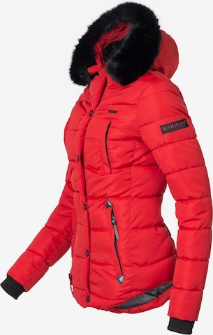 Veste d’hiver 'Lotusblüte' MARIKOO en rouge