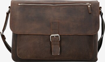 LEONHARD HEYDEN Document Bag 'Salisbury' in Brown: front