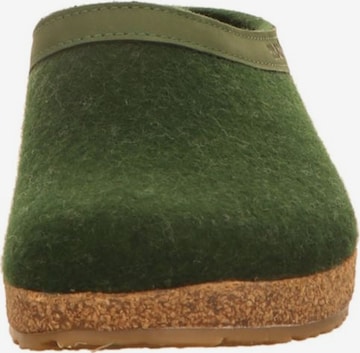 HAFLINGER Slippers in Green