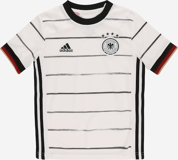 ADIDAS PERFORMANCETehnička sportska majica 'EM 2020 DFB' - bijela boja: prednji dio