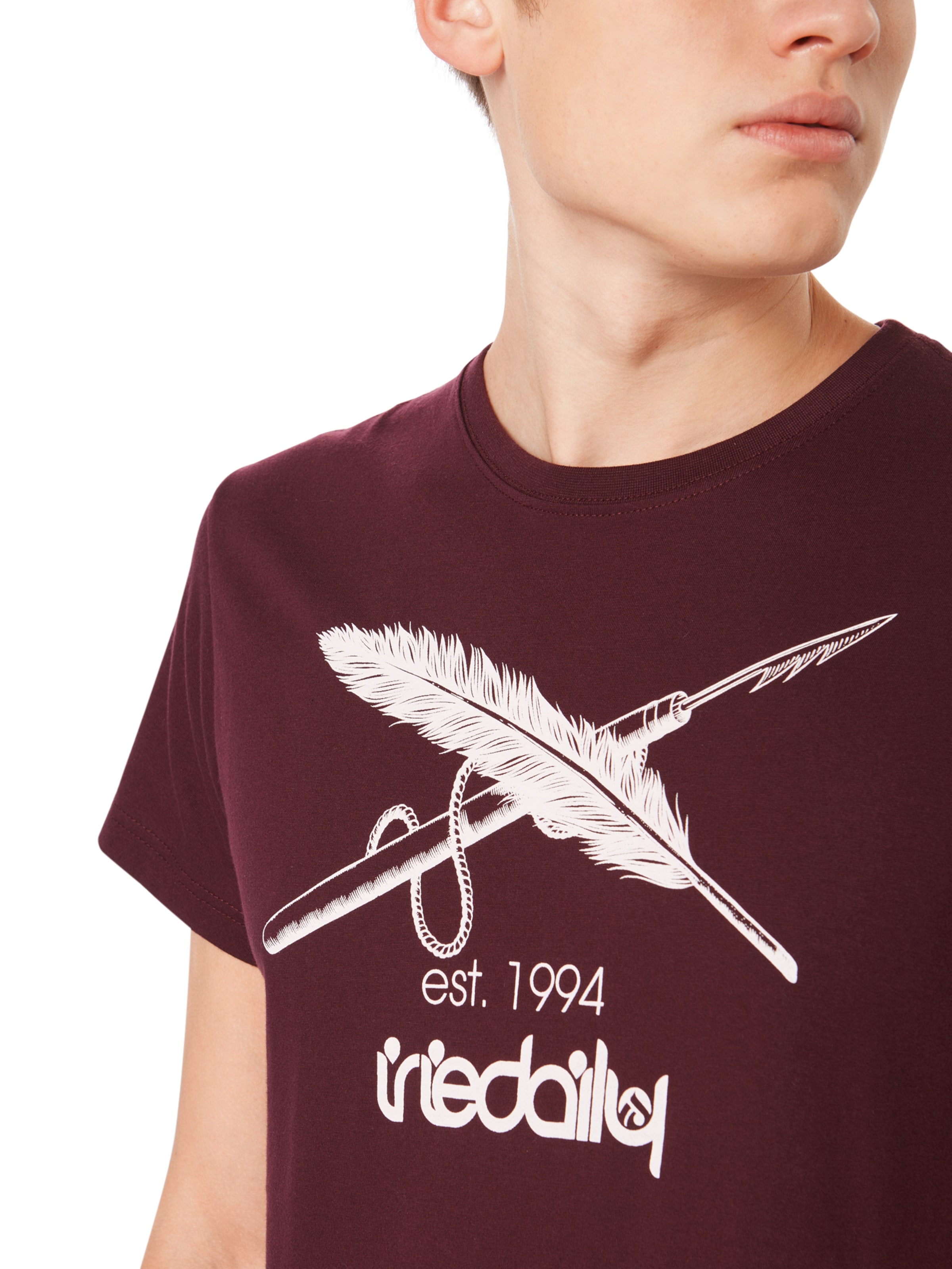 Iriedaily Tričko 'Harpoon Flag' - Červená