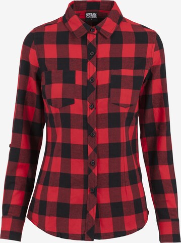 Camicia da donna di Urban Classics in rosso: frontale