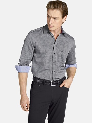 Charles Colby Regular fit Button Up Shirt 'Earl George' in Grey: front